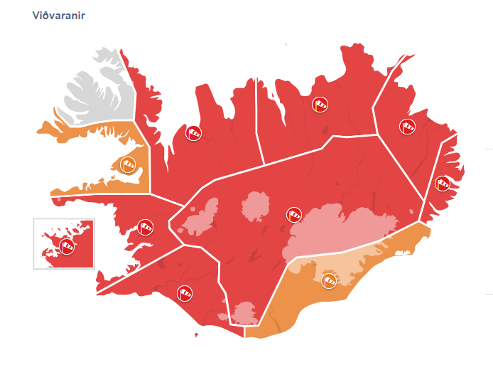 opnunartímar vegna veðurs