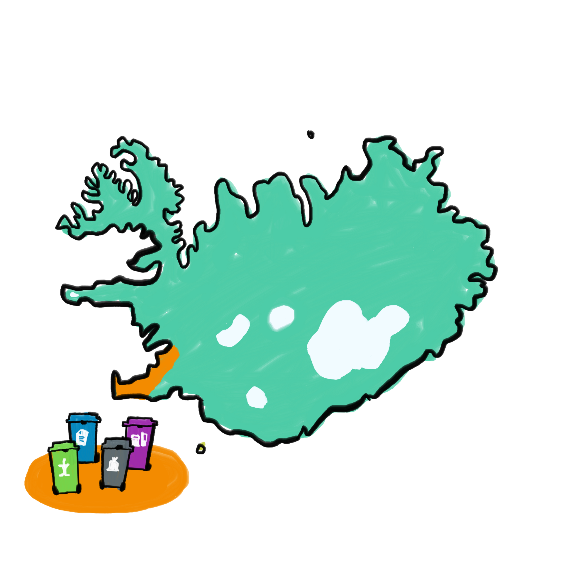 Dreifing á nýjum tunnum í Reykjanesbæ