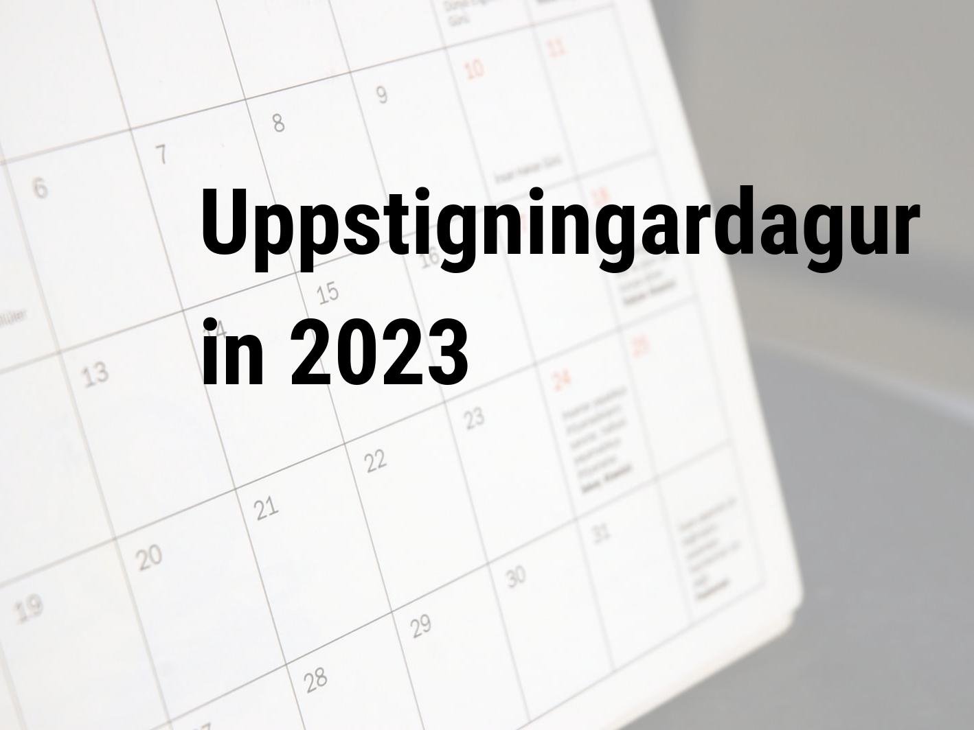 opnunartímar á uppstigningardag