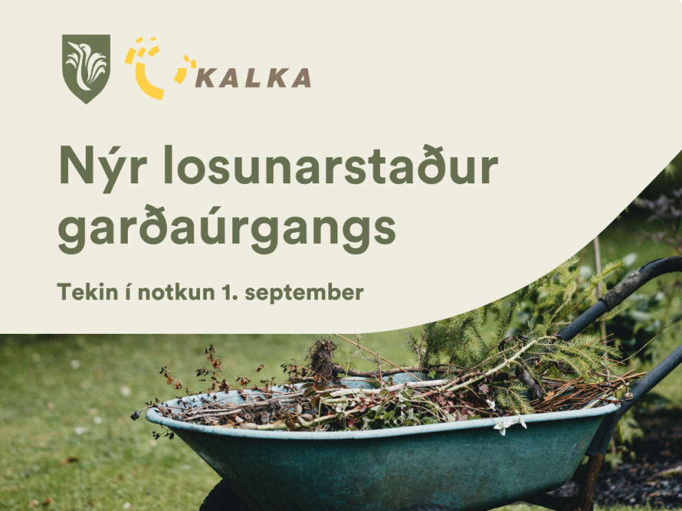 Reykjanesbær opnar nýjan losunarstað fyrir garðaúrgang mánudaginn 1. september
