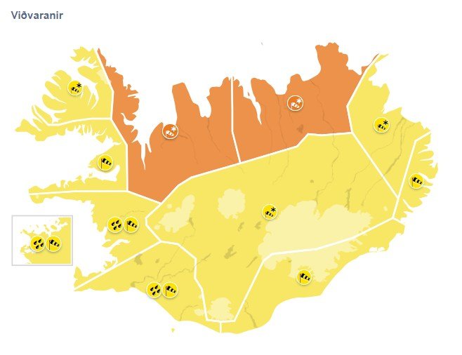 Veðrið lætur á sér kræla